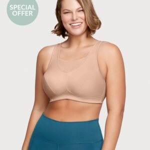 No-Bounce Camisole Sports Bra Cafe