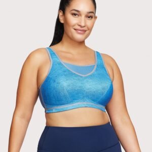 No-Bounce Camisole Elite Sports Bra Light Denim