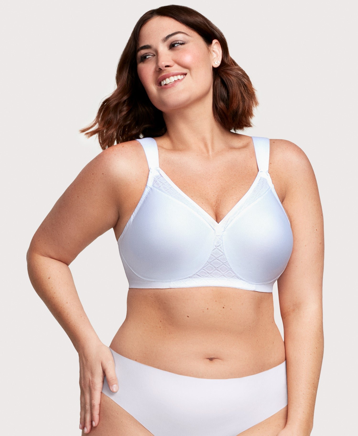 MagicLift Seamless Support T-Shirt Bra White - Image 4