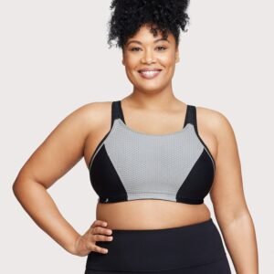 Custom Control Sports Bra Black/Gray