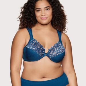 Front-Closure WonderWire Bra Dark Denim