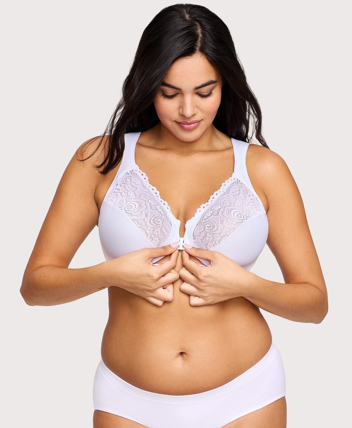 Front-Closure WonderWire Bra White - Image 3
