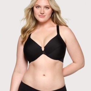Front-Closure Smoothing WonderWire Bra Black