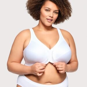 MagicLift Front-Closure Posture Back Bra White