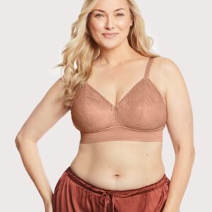 Bramour Gramercy Luxe Lace Bralette Cappuccino