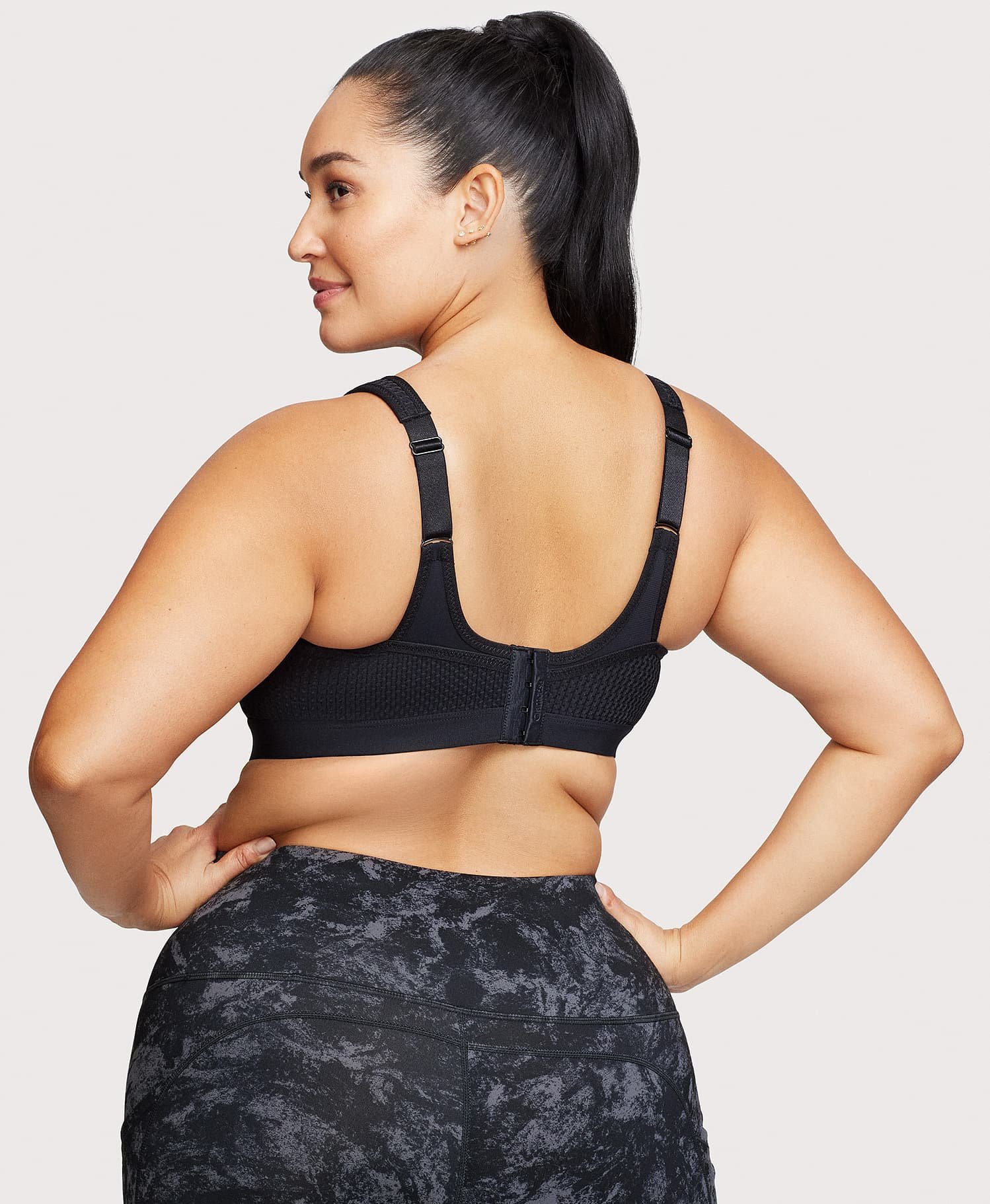 High Impact Underwire Sports Bra Black - Image 2