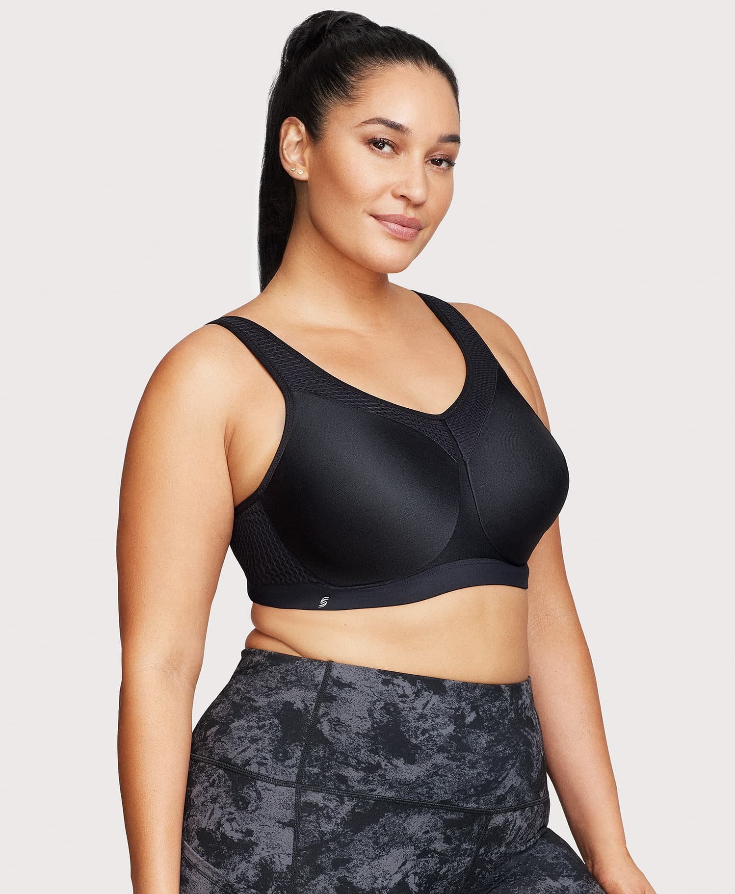High Impact Underwire Sports Bra Black - Image 3