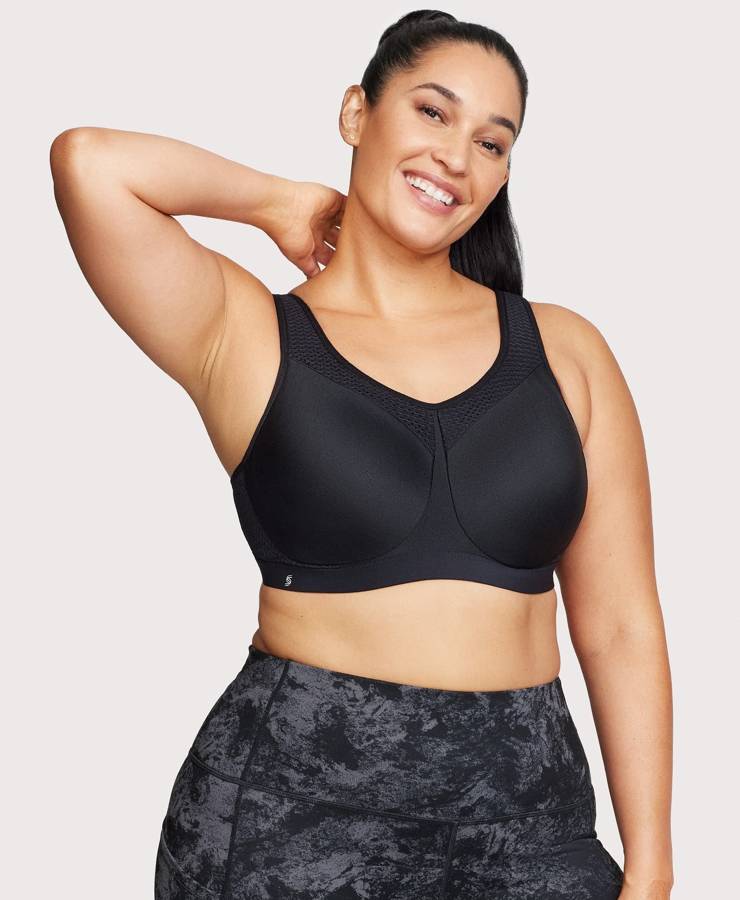 High Impact Underwire Sports Bra Black - Image 4
