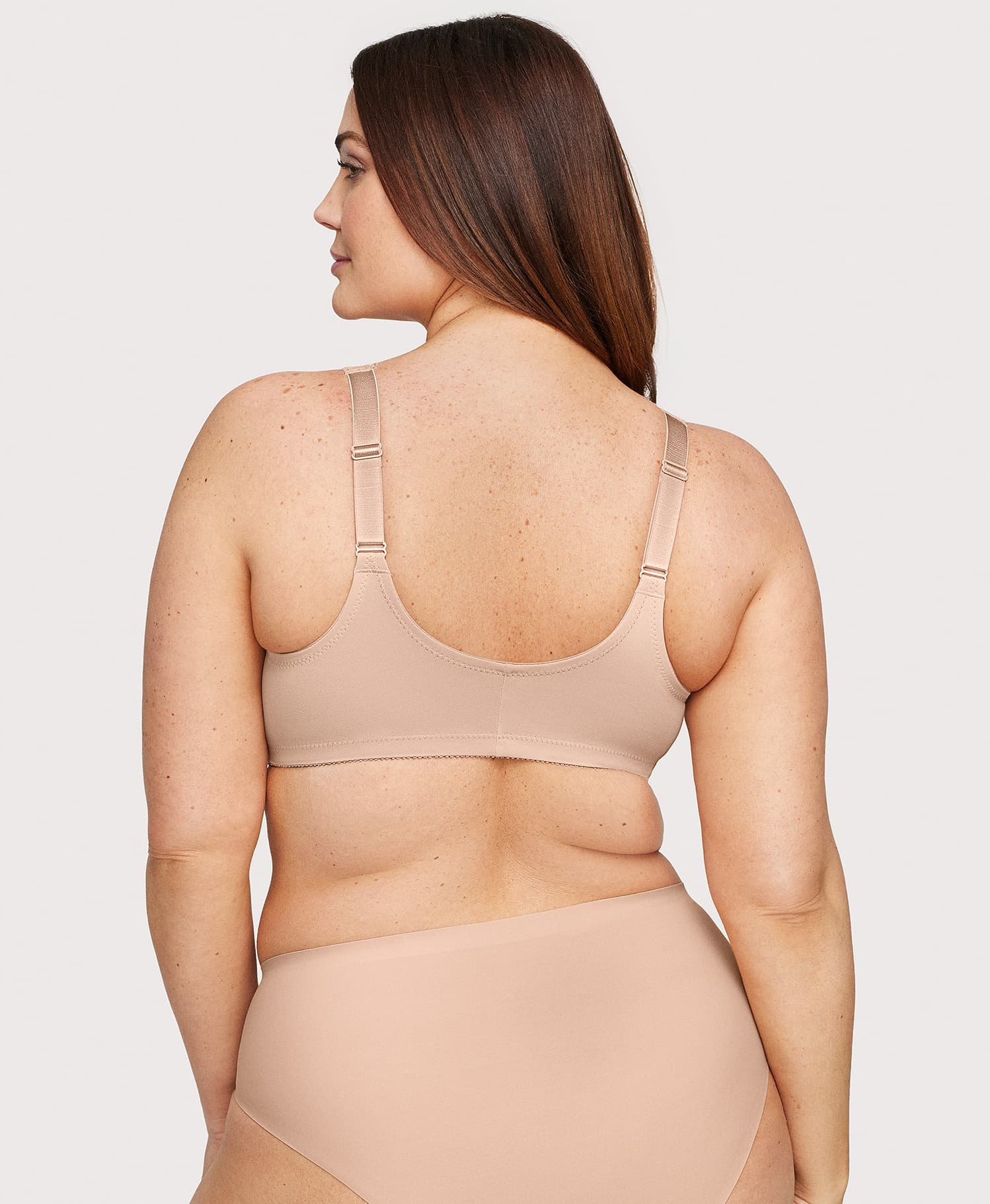 Front-Closure Stretch Lace WonderWire Bra Cafe - Image 3