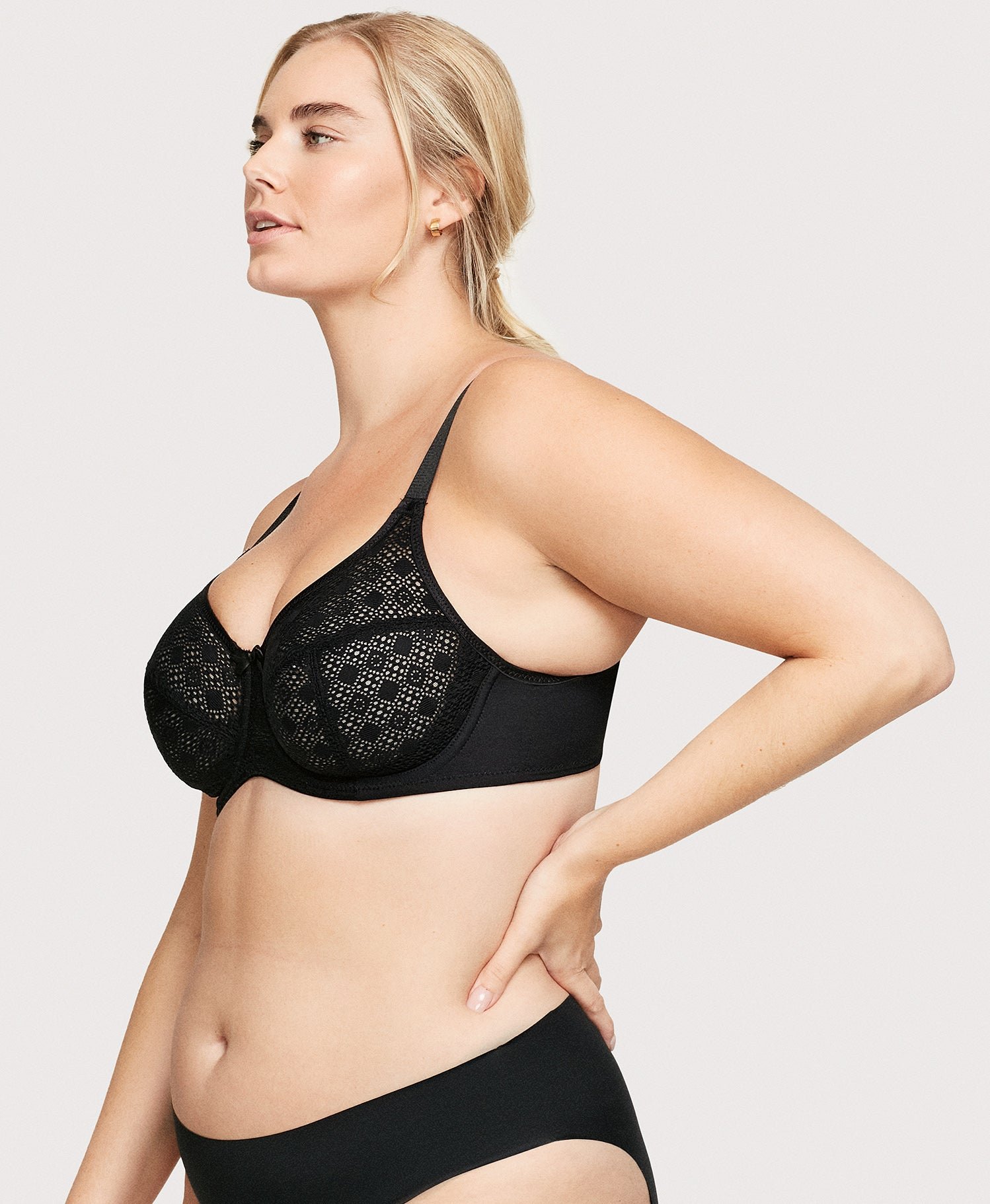 Lace Comfort WonderWire Bra Black - Image 3